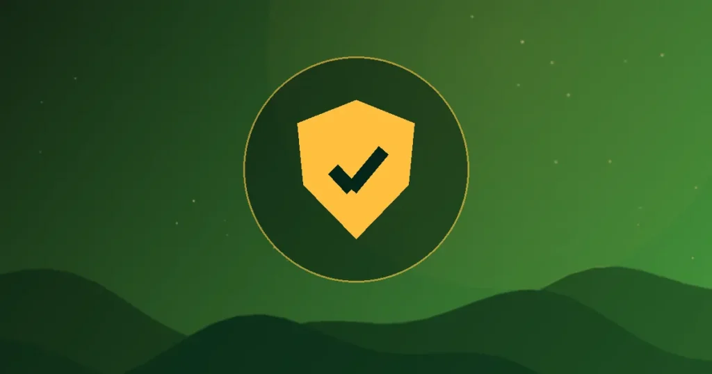 Shield and copyright symbol protecting a video file