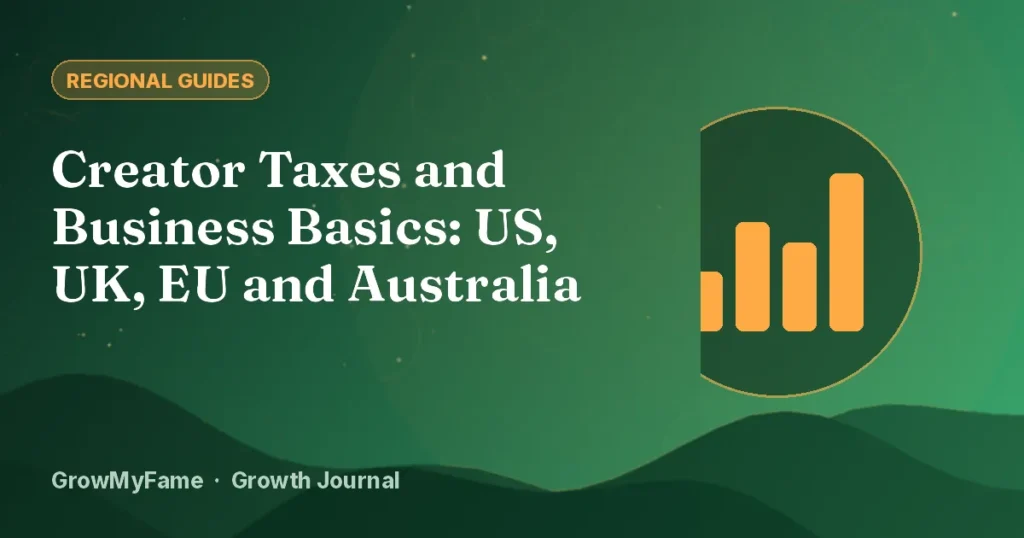 Chart icon representing creator income and tax basics
