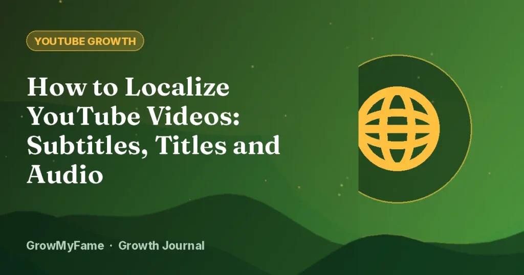 Globe icon representing multi-language YouTube videos