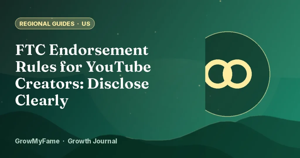 Handshake icon representing sponsorship disclosure for US YouTube creators