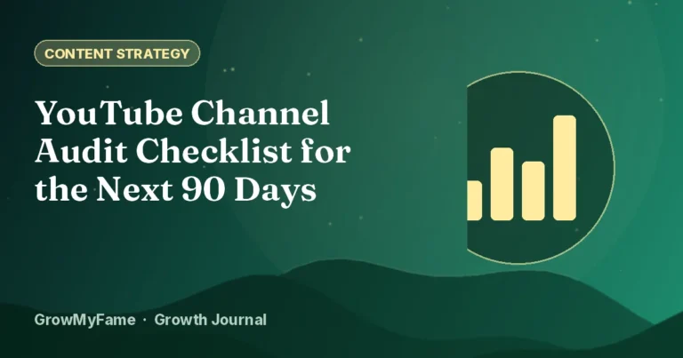 YouTube Channel Audit Checklist for the Next 90 Days