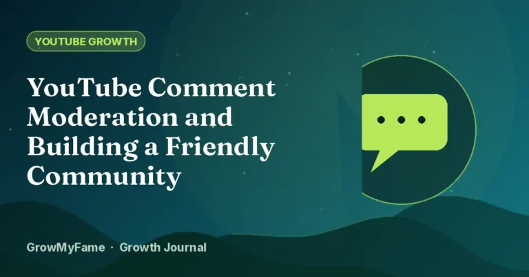 YouTube Comment Moderation and Building a Friendly Community